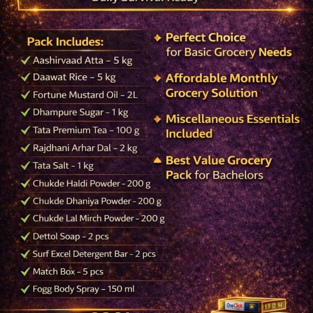 Budget Pack – Daily Survival Ready  (Basic + minimum daily-use)