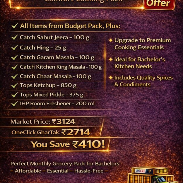 Standard Pack – Comfort Cooking Pack  (Budget Pack + cooking