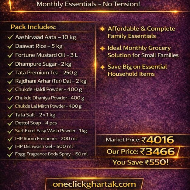 Basic Family Pack  (Monthly essentials – no tension)